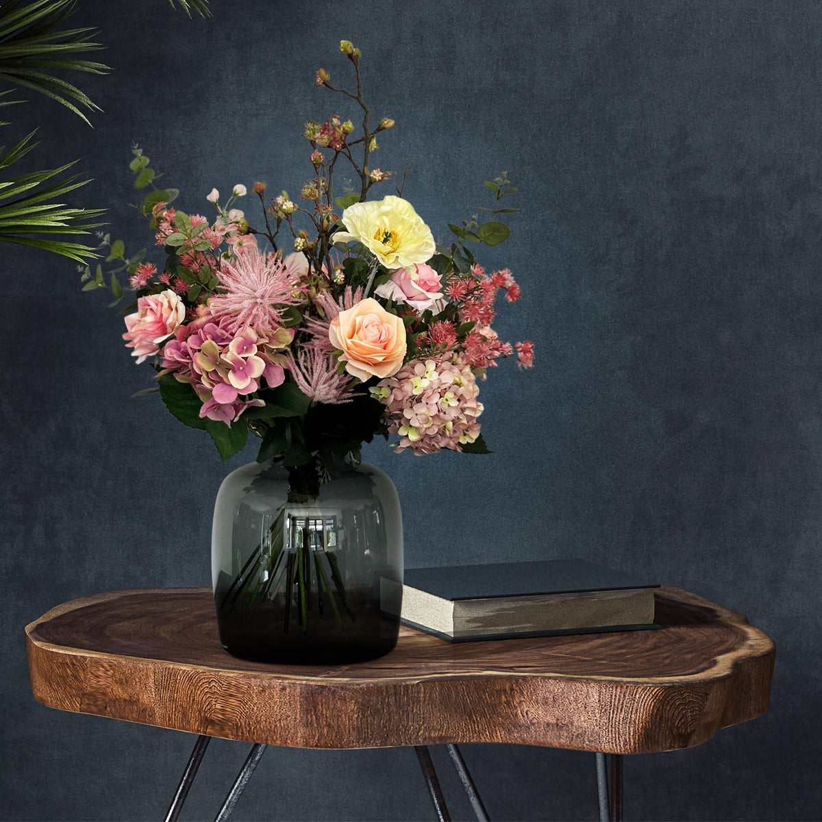 Kunstbloemen - Boeket M - Mystic Summer, groene bladeren