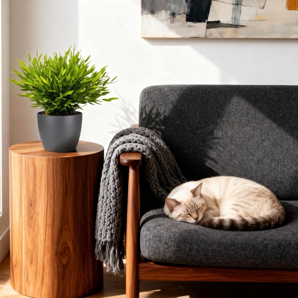 Pogonatherum Monica - Kamerbamboe - Met grijze pot, plant in pot