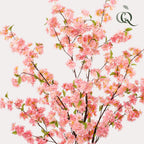 Kunstplant - Prunus - Kersenbloesem - Roze, detail van het blad