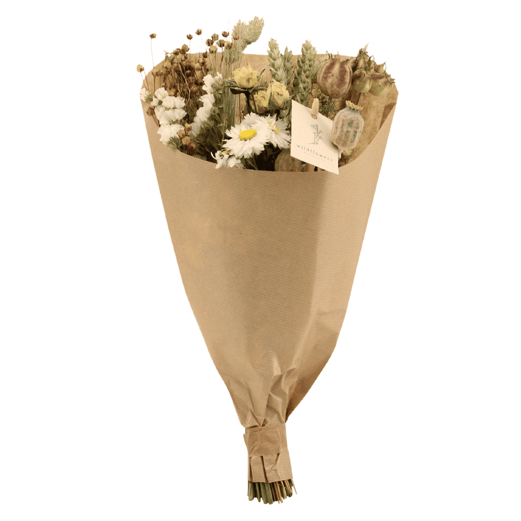 Detailfoto van Droogbloemenboeket naturel - klein