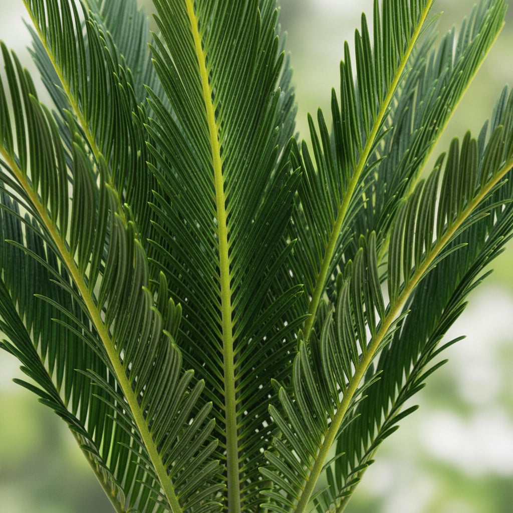 Cycas revoluta, 45-55 cm hoog, groeiwijze van de plant