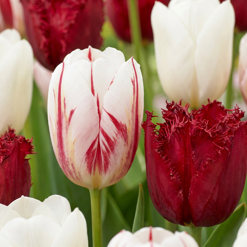 Tulp 'Dutch Design' bloembollen, roze-wit