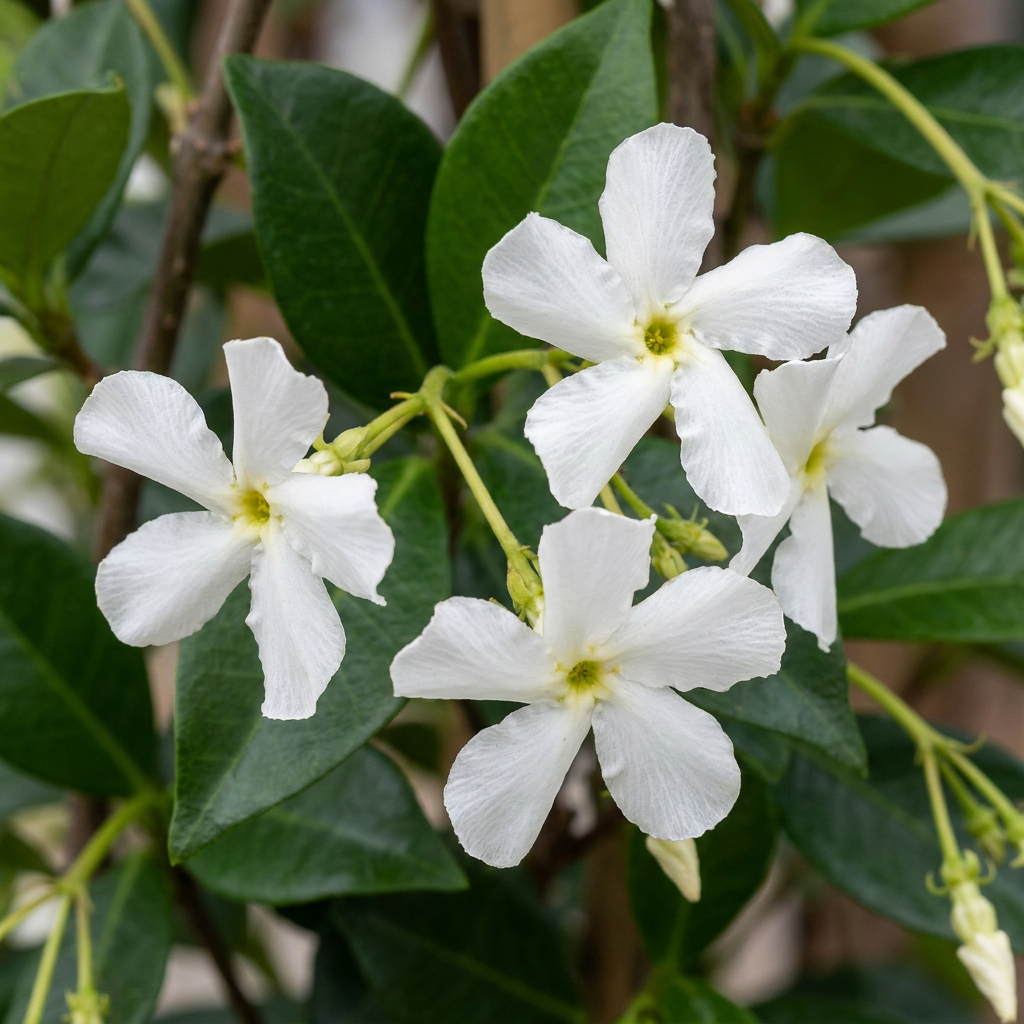 Trachelospermum jasminoides - sterjasmijn, kenmerkend blad