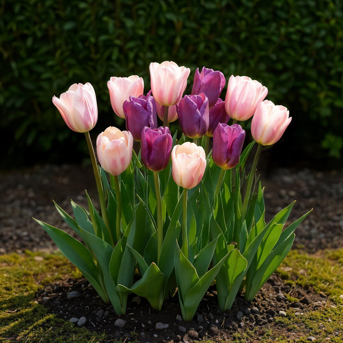 Tulp Macron mix, kenmerkend blad
