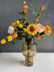 Kunstbloemen - Boeket L - Pretty Orange