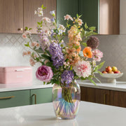 Kunstbloemen boeket Pastel Meadow, levensecht, 15 stelen