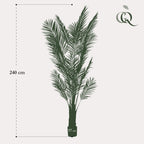Kunstplanten - Areca Lutescens - Goudpalm, kenmerkend blad