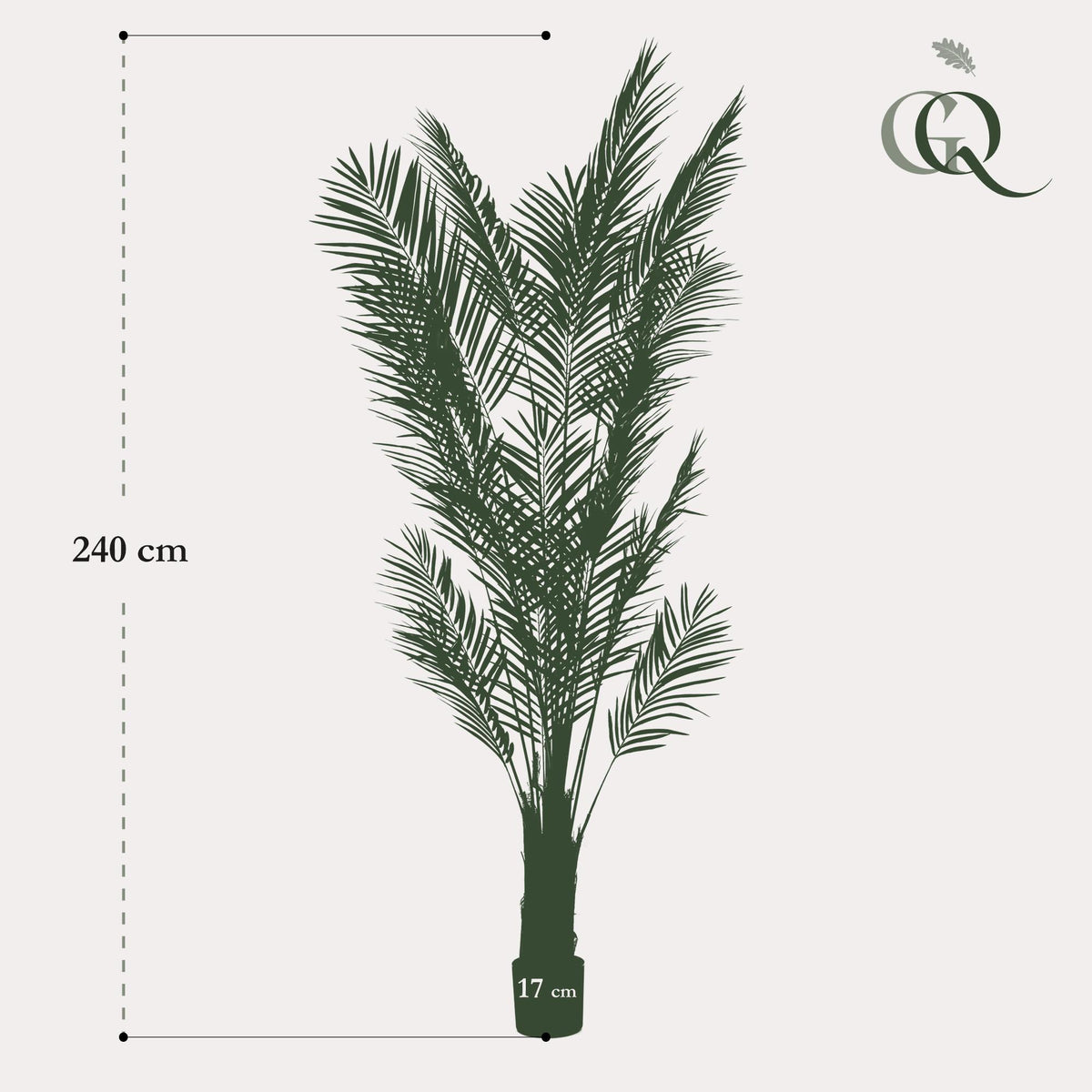 Kunstplanten - Areca Lutescens - Goudpalm, kenmerkend blad