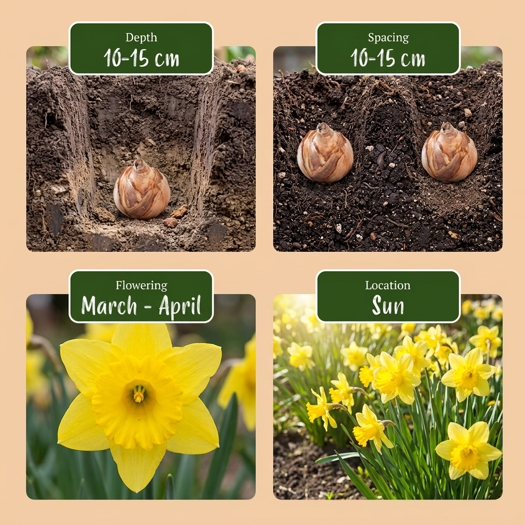 Gele narcissen bloembollen, foto 4