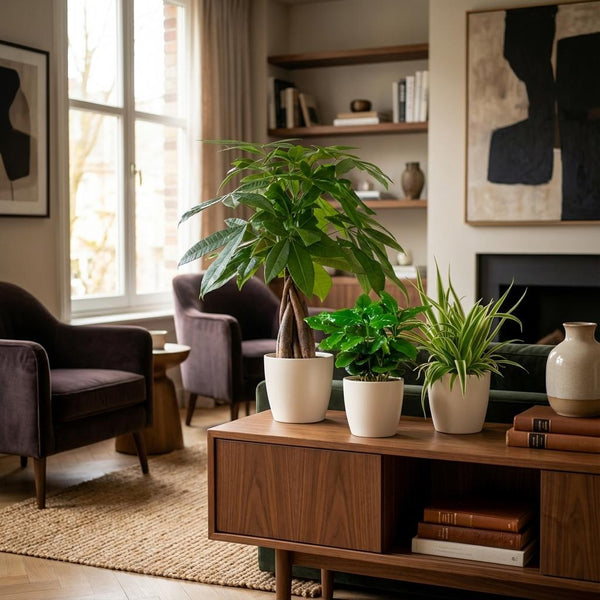Diervriendelijke Plantenbox - klein - met witte pot