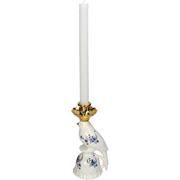 Productfoto van Kandelaar - Vogel porselein - Delfts blauw