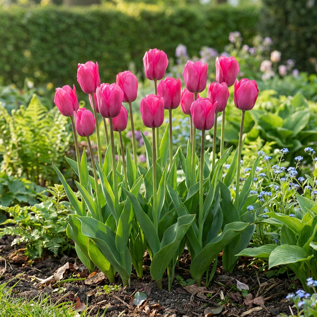 Triomftulp Pink bloembollen, roze, foto 2