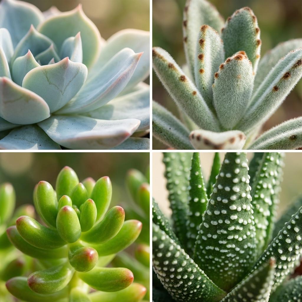 Mini Succulenten Mix - 3 Stuks - Ø, kenmerkend blad