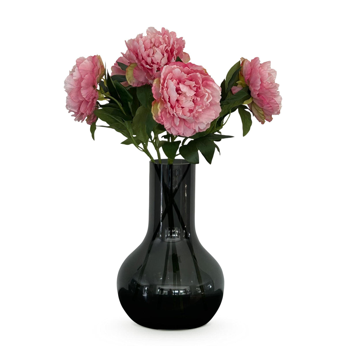 Kunstbloemen Solo - Light Pink - Peonies - x 5, detail van het blad