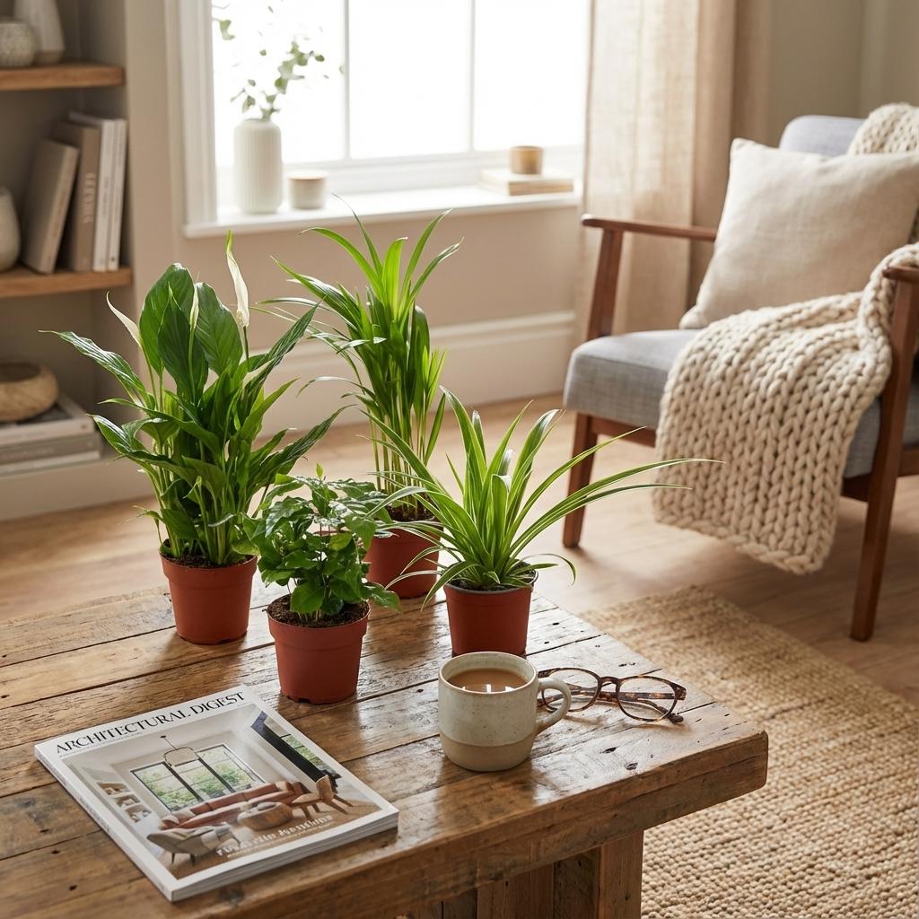 Luchtzuiverende Kamerplanten, plant in pot