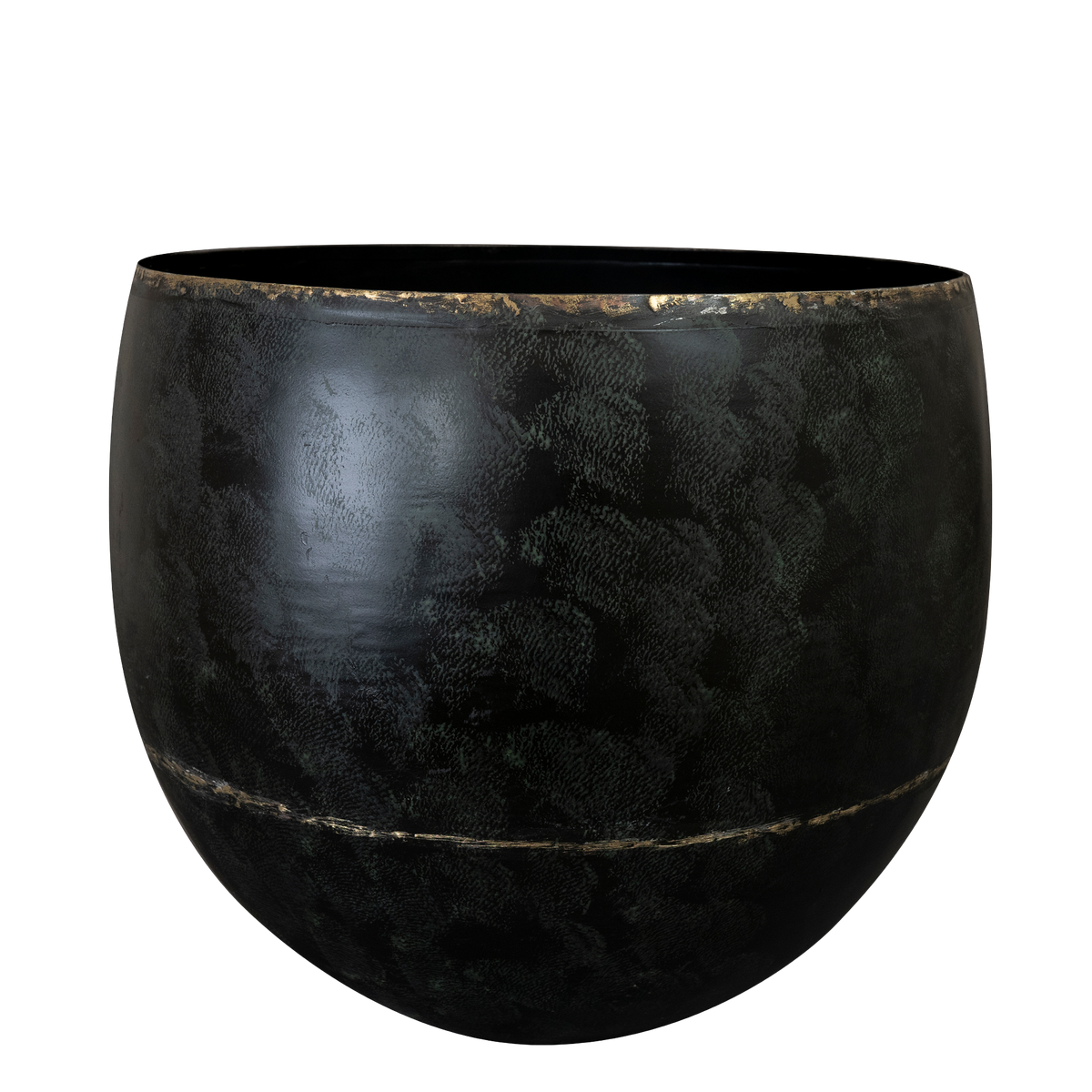 Pot Belia vintage black, zwart, maat XL, H33 x B38 cm, groeiwijze van de plant