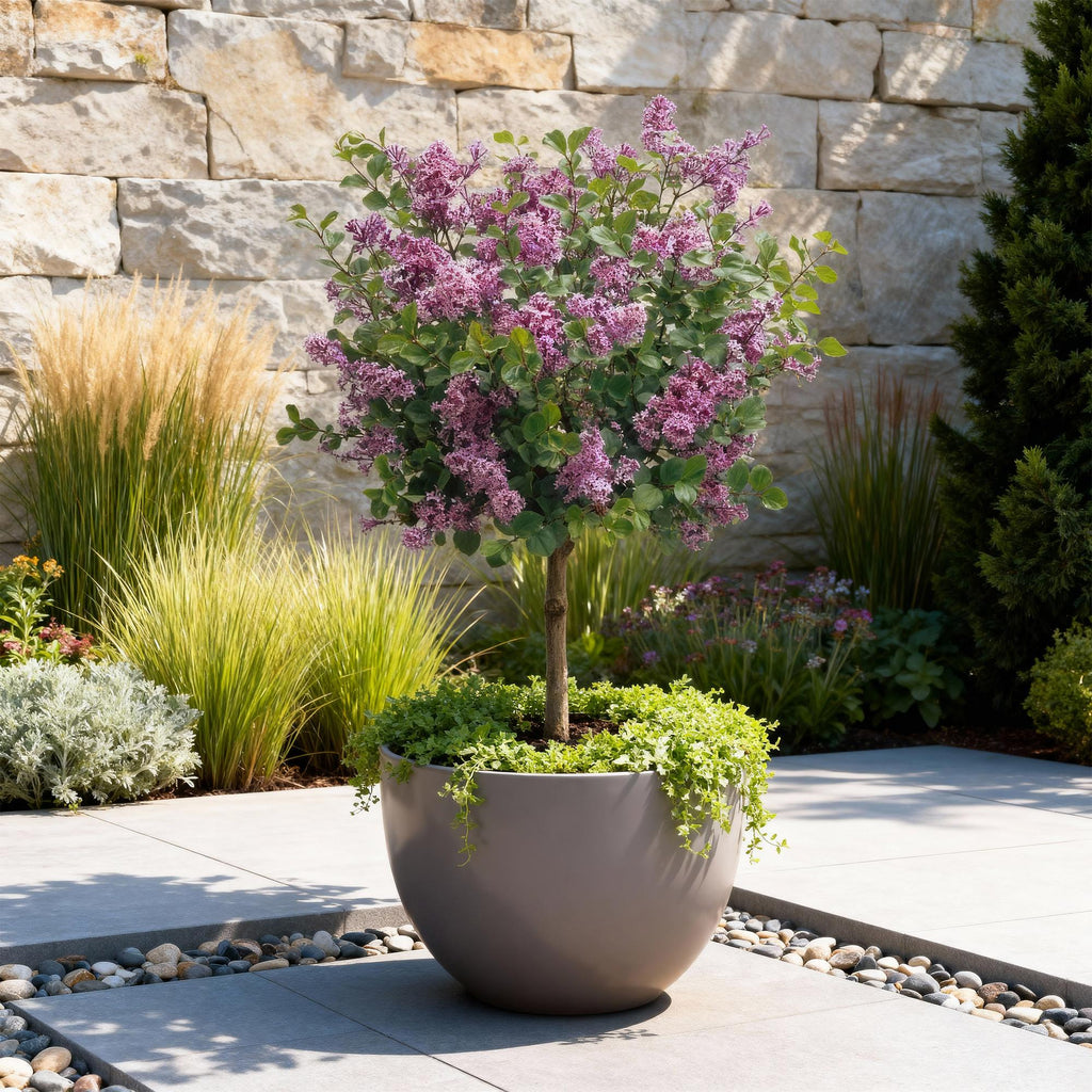 Syringa meyeri Palibin, plant in pot