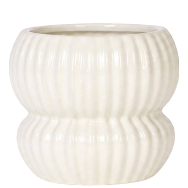 Kolibri Home | Horizon sierpot - Wit - ∅12cm