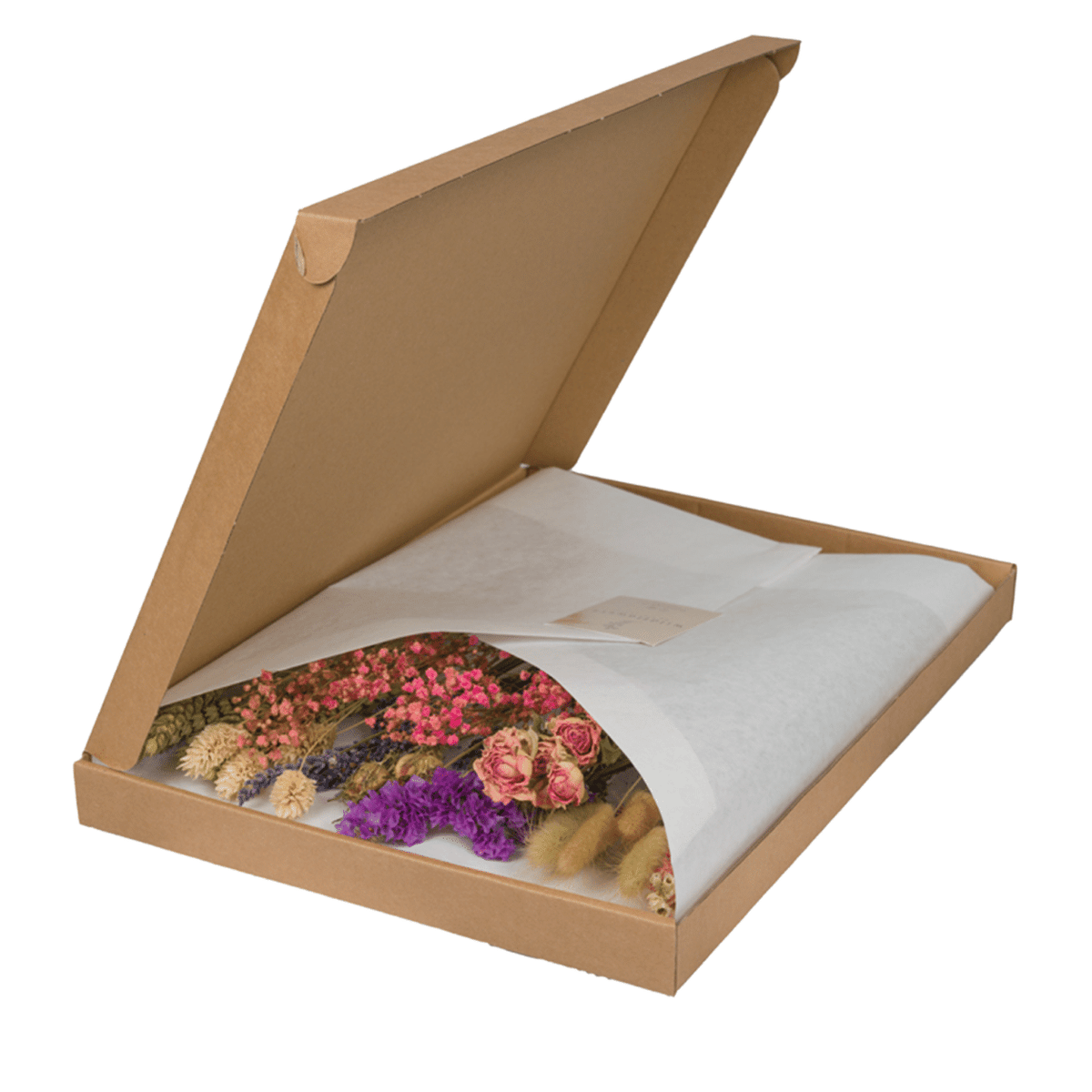 Productfoto van Droogbloemen in Letterbox - Pink