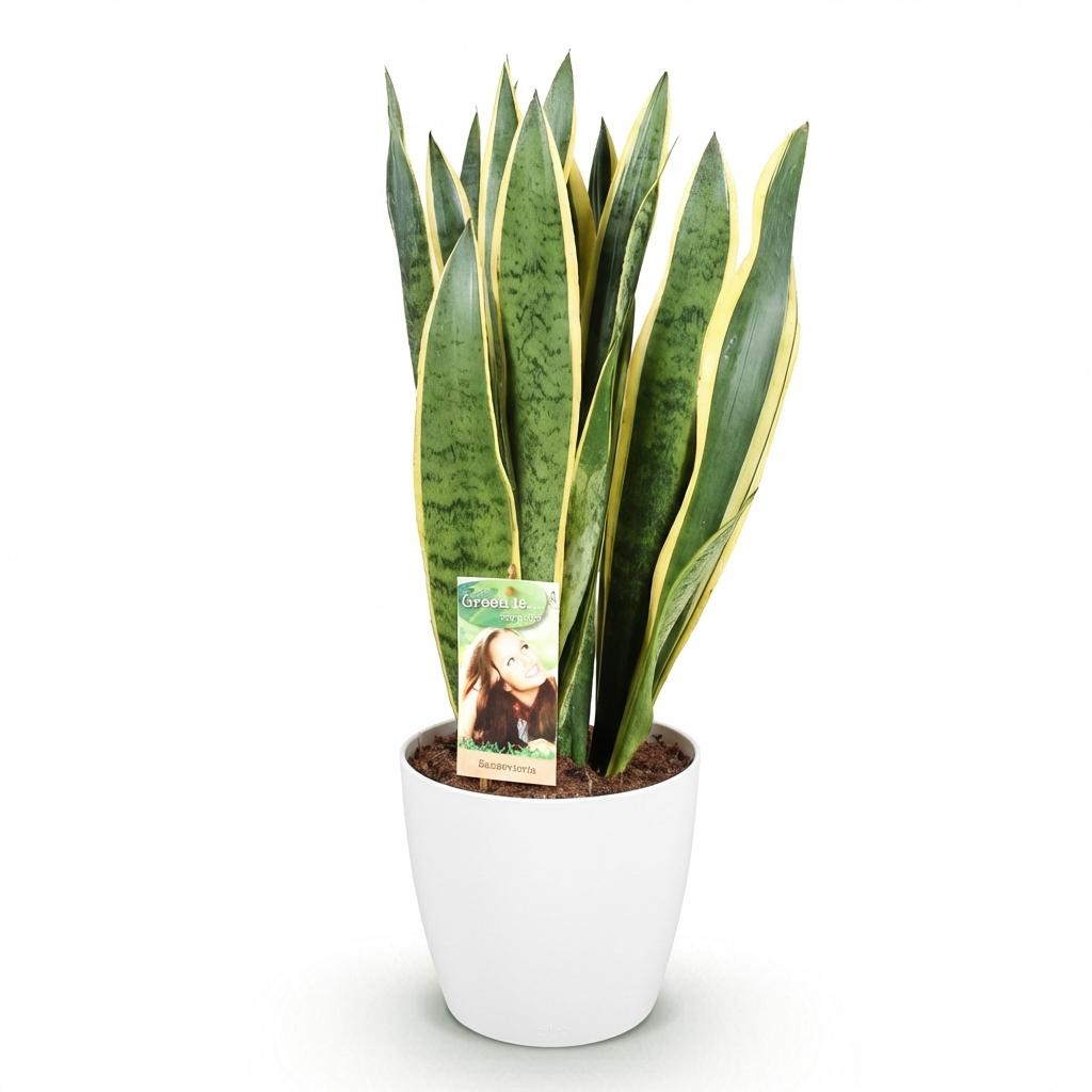 Sansevieria Laurentii, kenmerkend blad