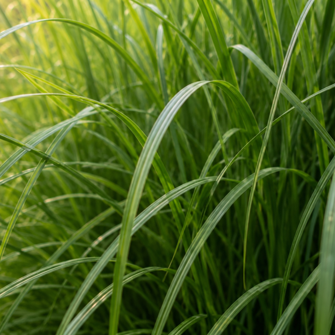Prachtriet Gracillimus, sierlijk siergras, detail van het blad