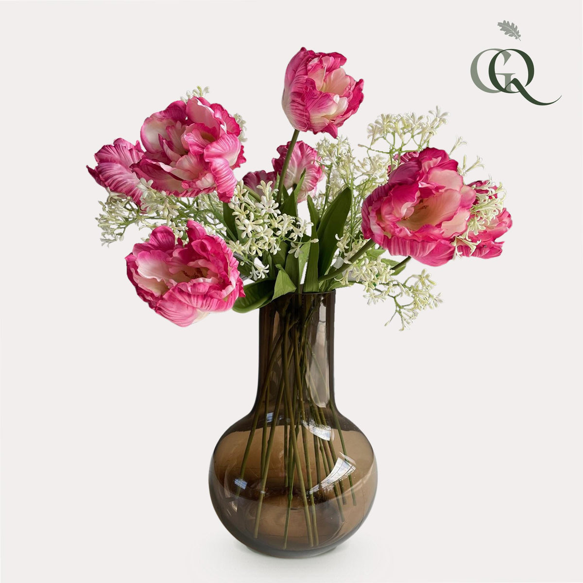 Kunstbloemen - Boeket L - Romantic Glam, detail van het blad
