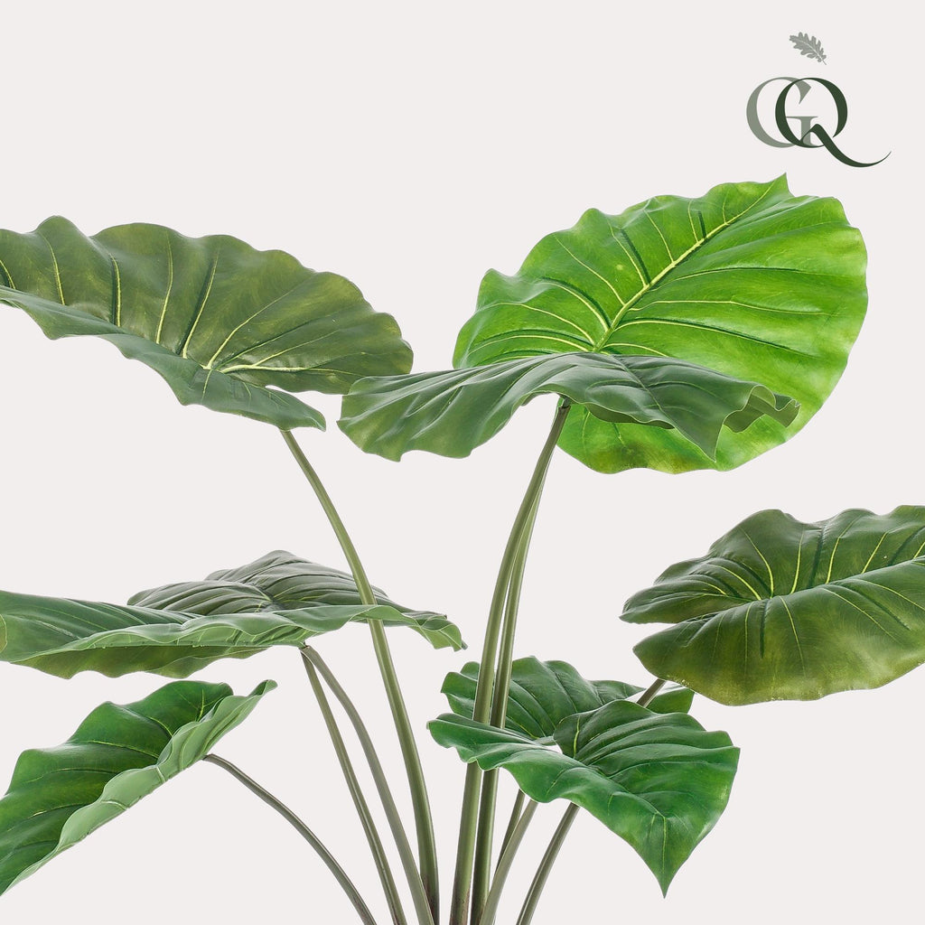 Kunstplant Alocasia, olifantsoor met pijlvormig blad, 70 cm, groene bladeren
