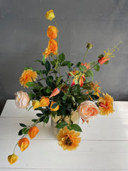 Kunstbloemen - Boeket L - Pretty Orange