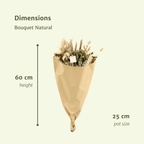 Detailfoto van Droogbloemen Veldboeket Naturel