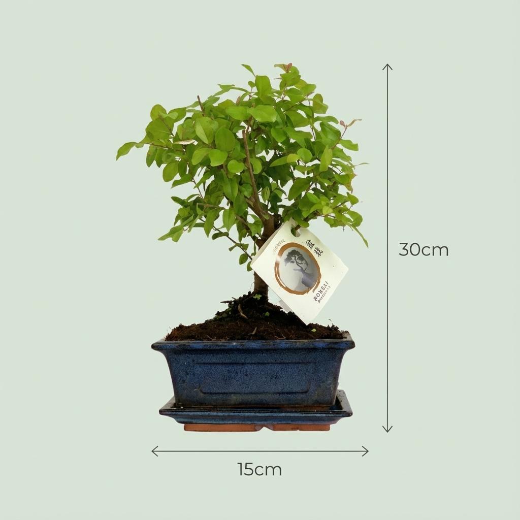 Bonsai Bol vorm Boom, kenmerkend blad