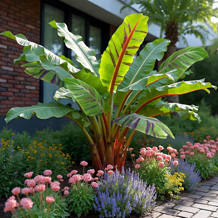 Bananenplant Musa sikkimensis Red Tiger, 40 cm hoog