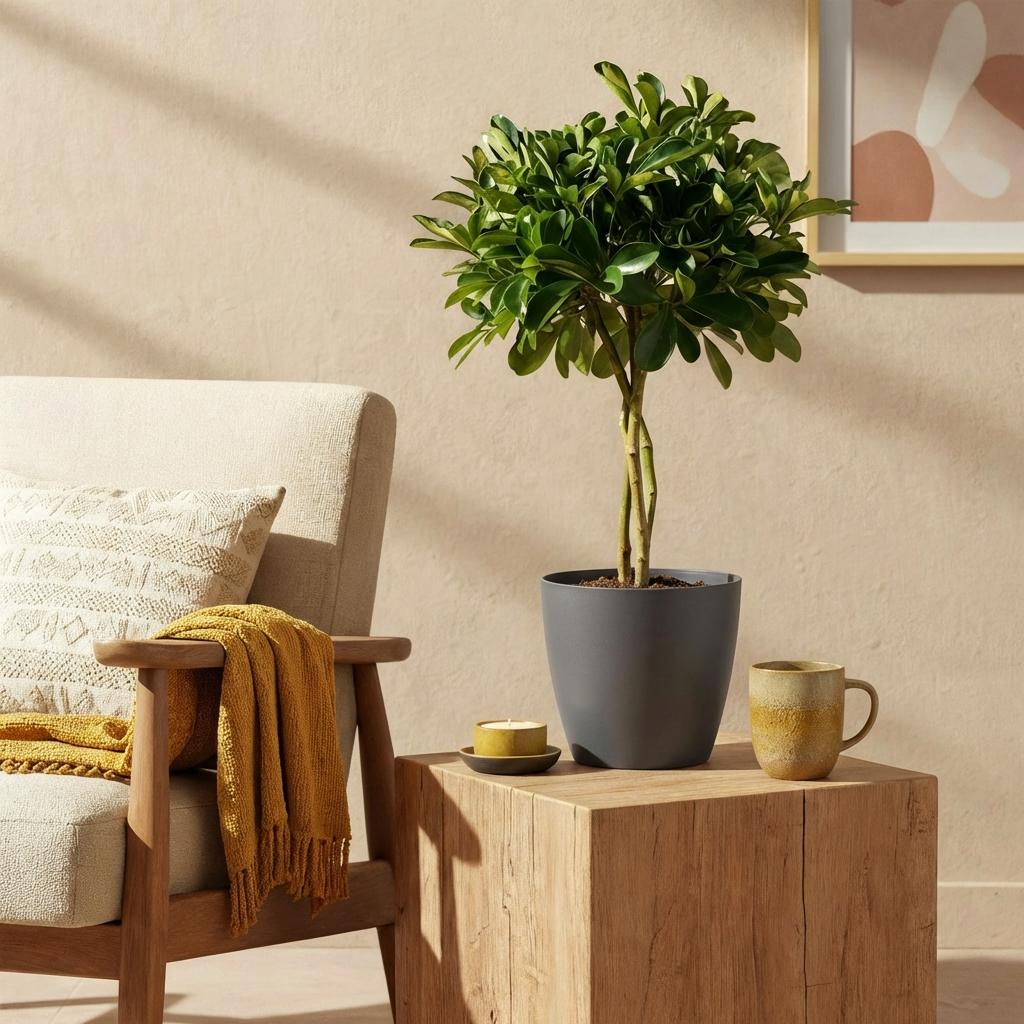 Schefflera Gold Capelle, groene bladeren