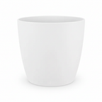 Elho Brussels ronde bloempot, wit, Ø25 cm, plant in pot