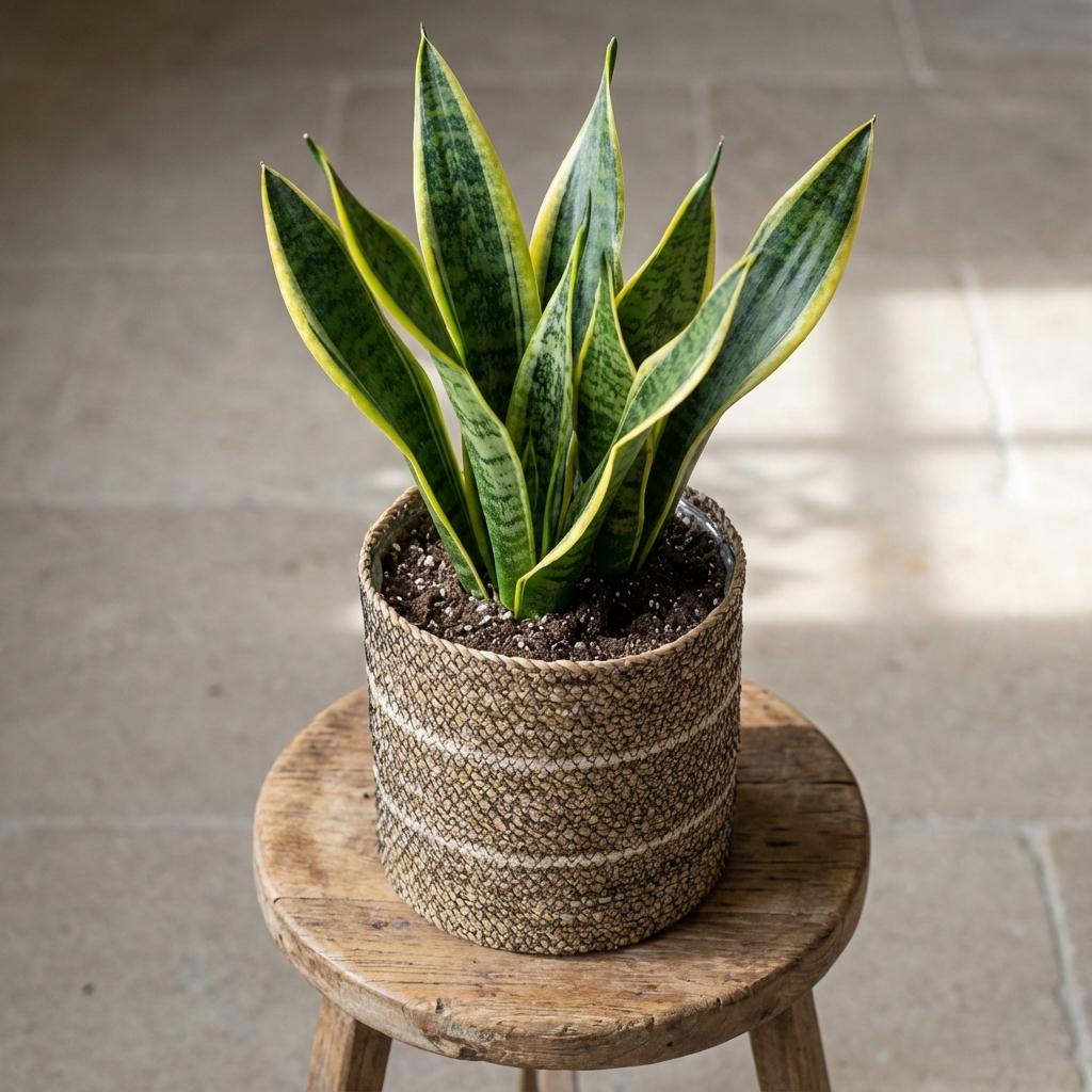 Mand Celestial wit 20 cm, detail van het blad
