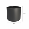 Elho b.for soft bloempot, antraciet, mat fluweelzacht, 35 cm