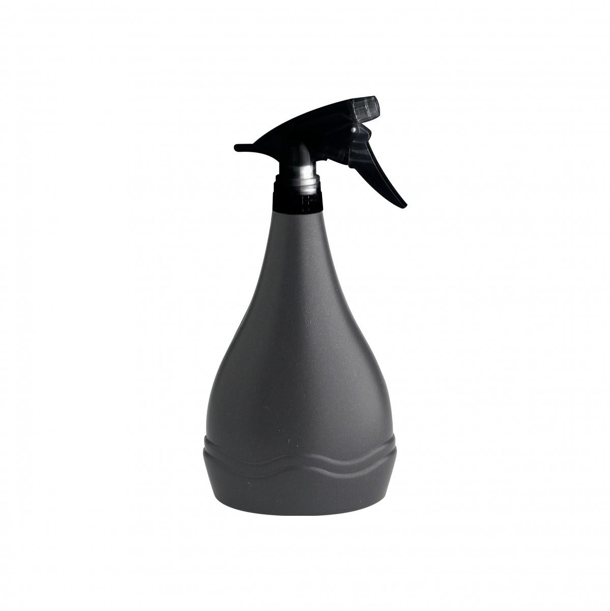 Gieter en plantensproeier in één, zwart, 0,7 liter, plant in pot