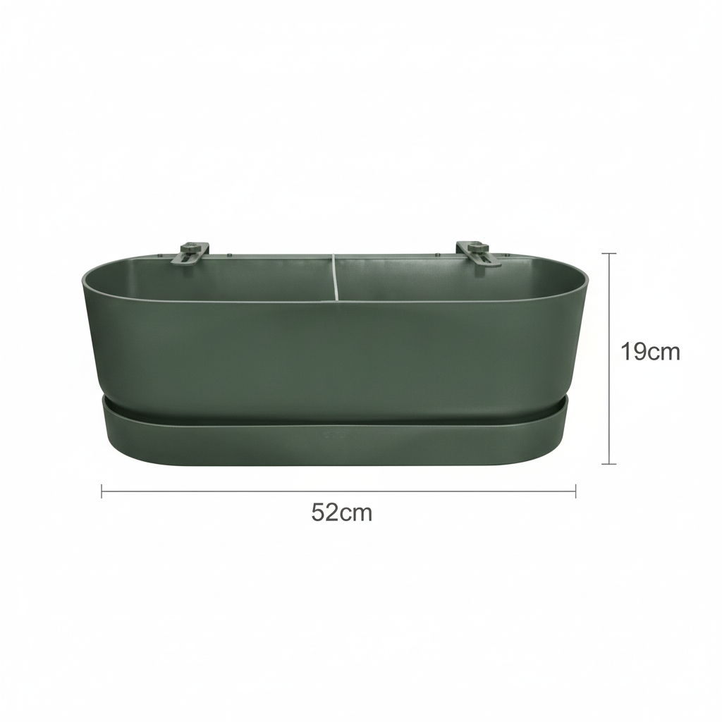 Productfoto van Elho Pot Greenville Easy Balcony D25cm - Leaf Green
