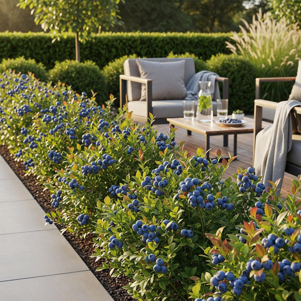 Blauwe bes Vaccinium corymbosum Northland, decoratieve plant