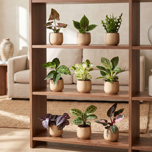 9x Baby Plants Surprise Box - Verrassingsbox kleine planten - Diversen - Tropisch - Ø6cm - ↕5-15cm, groene bladeren