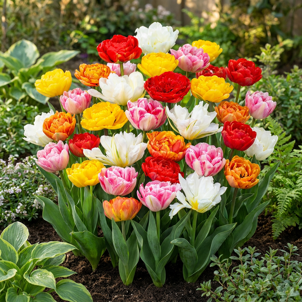 Gevulde tulpen mix bloembollen, Double mix, foto 2