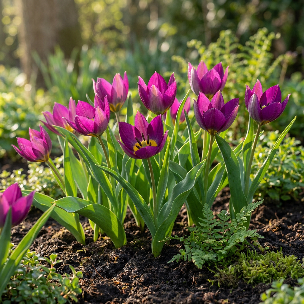 Tulp 'Persian Pearl' bloembollen, paars, foto 2