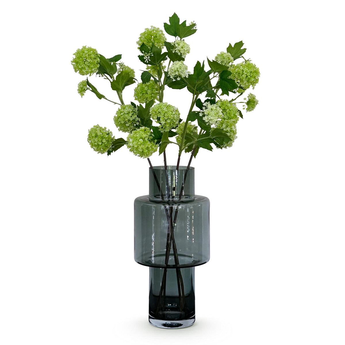 Kunstbloemen Solo - Crème - Viburnum Opulus Branches - x 4, groene bladeren