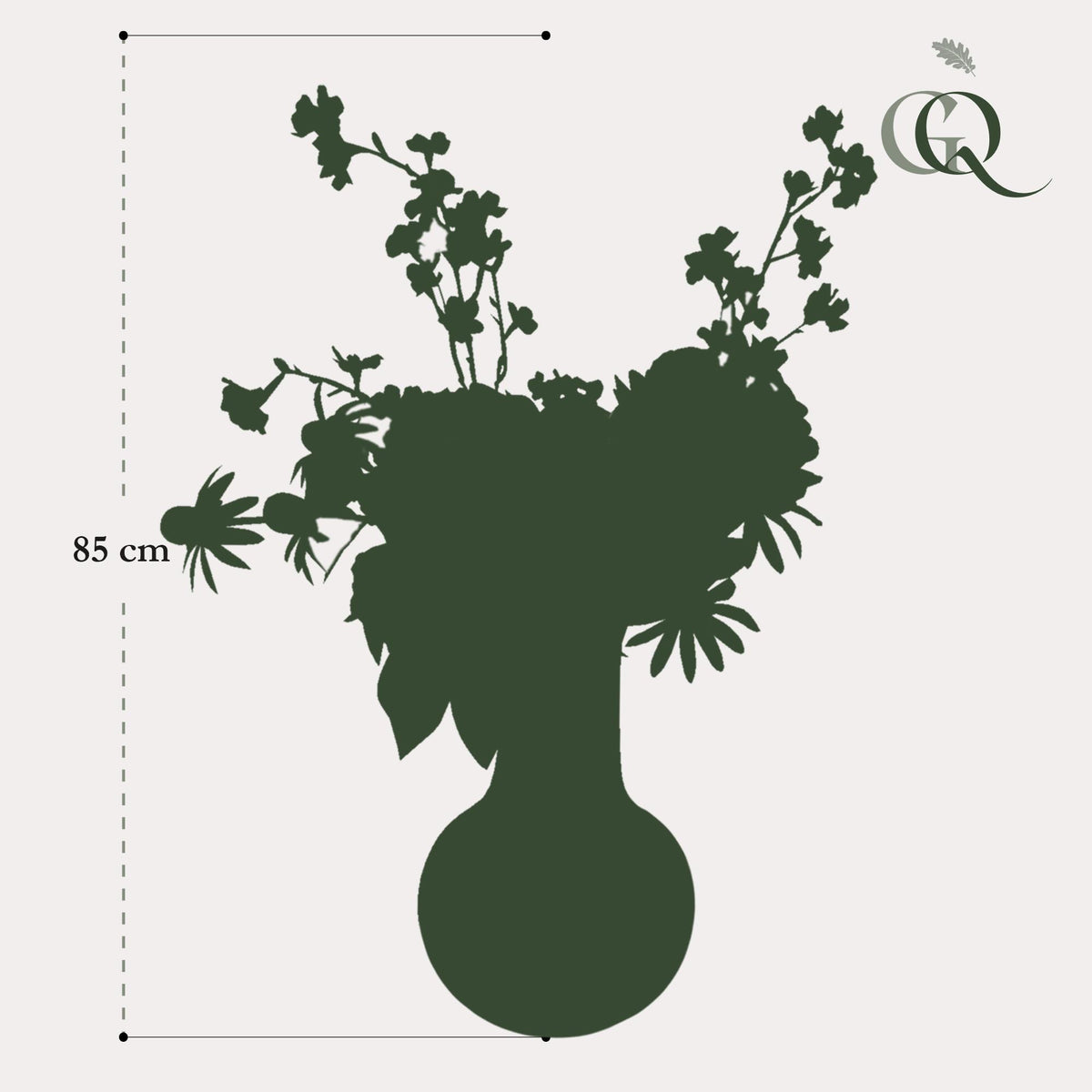 Kunstbloemen - Boeket L - Pink Summer, kenmerkend blad
