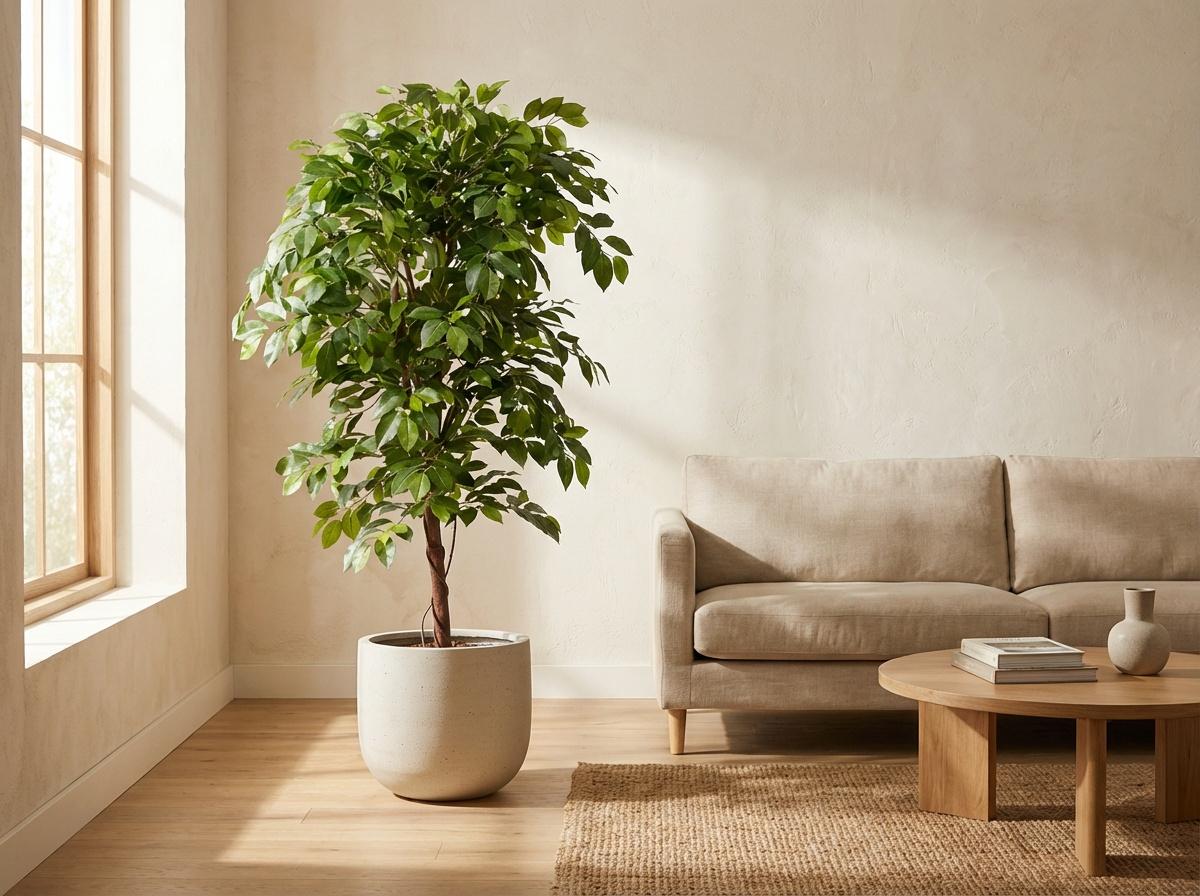 Ficus Deluxe Vine Kunstboom, kenmerkend blad