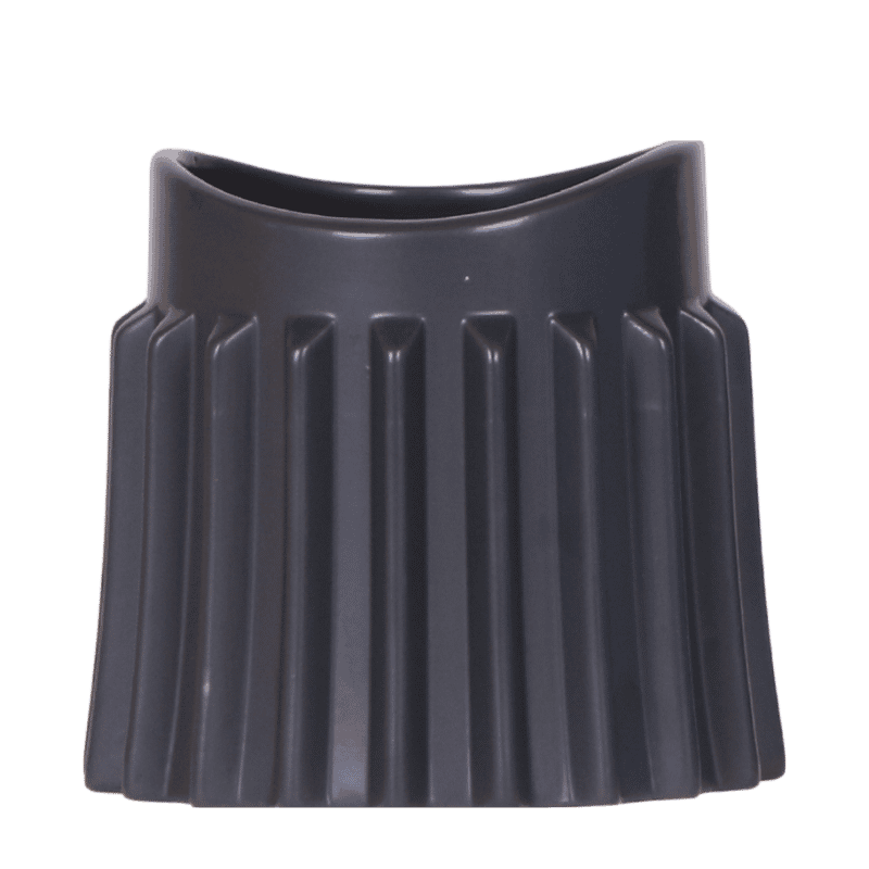 Kolibri Home Raw sierpot - zwart - Ø9 cm, plant in pot