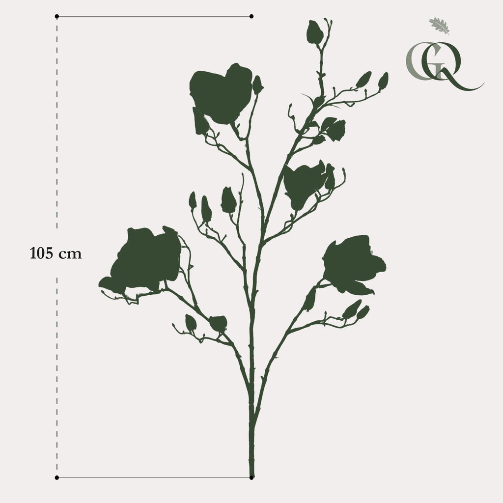 Kunstbloemen Solo - Crème - Magnolia Branches - x 4, gezonde plant