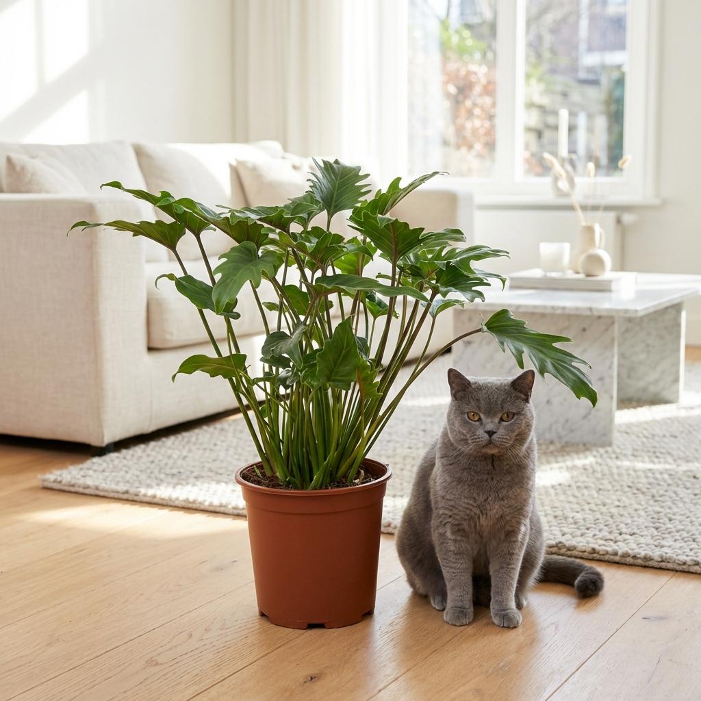 Philodendron Xanadu, plant in pot