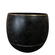 Pot Belia vintage black, zwart, maat L, H28 x B33 cm