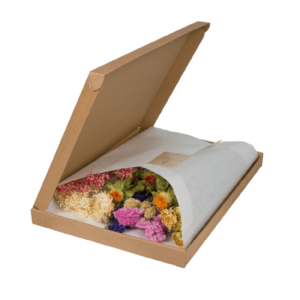 Droogbloemen in Letterbox Pink | Hoogte ↕30cm | Multi