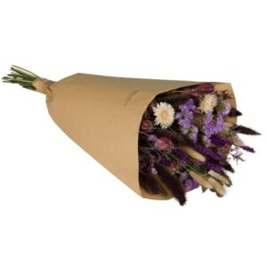 Droogbloemen | Veldboeket 'Meadow Violet' | Formaat Large | Hoogte ↕60cm